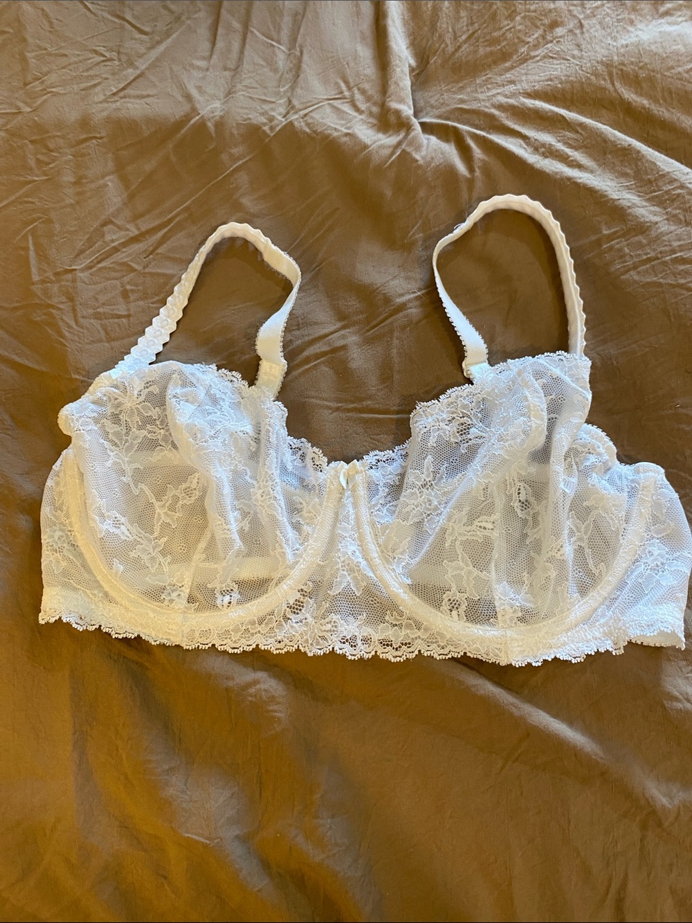 Felina White Lace Underwire Bra